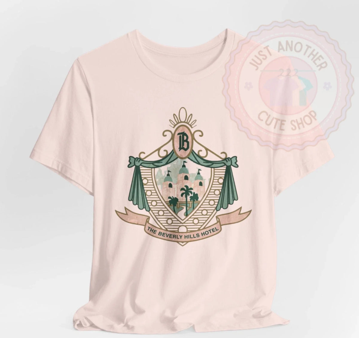 Vintage Beverly Hills Hotel T-Shirt ♡ Pink Palace Logo! California Retro Tee!