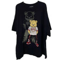 Hard Ten Clothing Boss Bear Black T-Shirt Mens Size 4XL Streetwear Casual