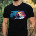 Mens Beagle as Astronaut Print Cotton T-Shirt Size XS to 5XL