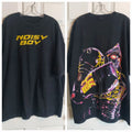 Noisy Boy Real Steel Graphic T-Shirt Mens 2XL Black Oversized Sci-Fi Robot Tee