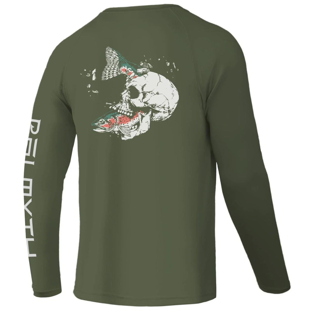 Fishing Shirts for Men Long Sleeve UPF 50+ T Shirt Sun Protection Tee (Milita...