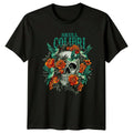 Skull Colibri Art Hummingbird Flower Mens T-Shirt Womens Graphic Tee Shirt