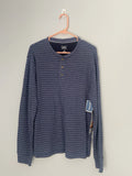Men’s Henley Long Sleeve Basic Tshirt C&C California Sz Medium