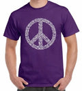 Paix Symbole Cnd Homme T-Shirt - Hippie Festival Politique Anti Guerre