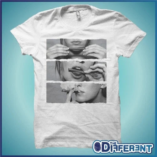 T-shirt Girl Cigarette The Happiness Is Have My T-shirt New