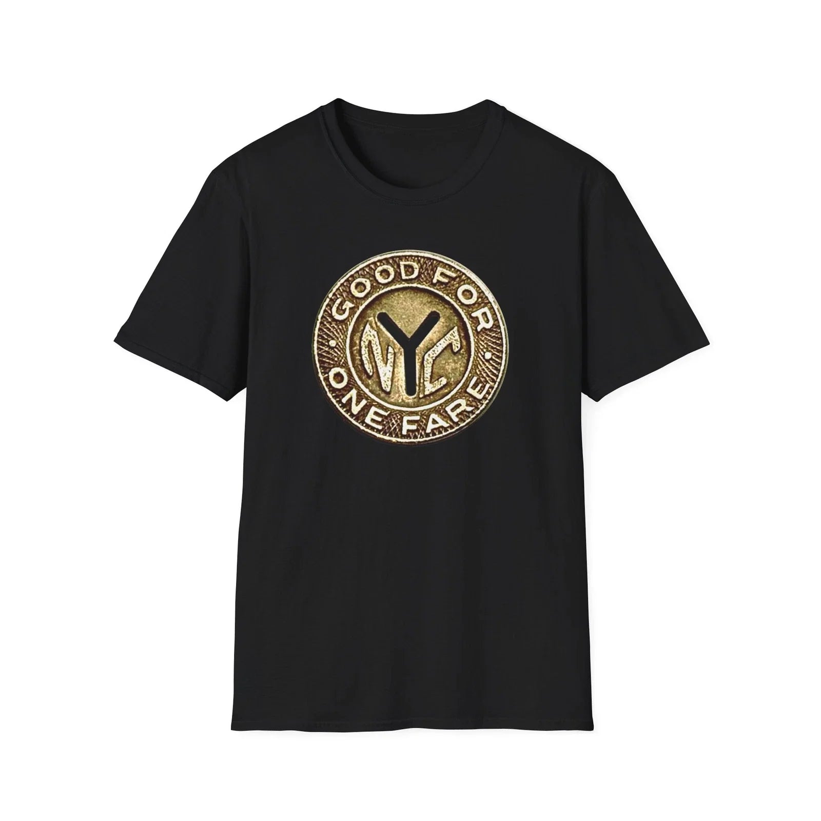 NYC Tribute Subway Token Nostalgia Softstyle T-Shirt