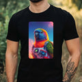 Men's Rainbow Lori Astronaut Print Cotton T-Shirt Size XS to 5XL