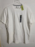 NWT Xersion 100% Cotton White Crewneck T-Shirt XL Minimalist Basic Tee