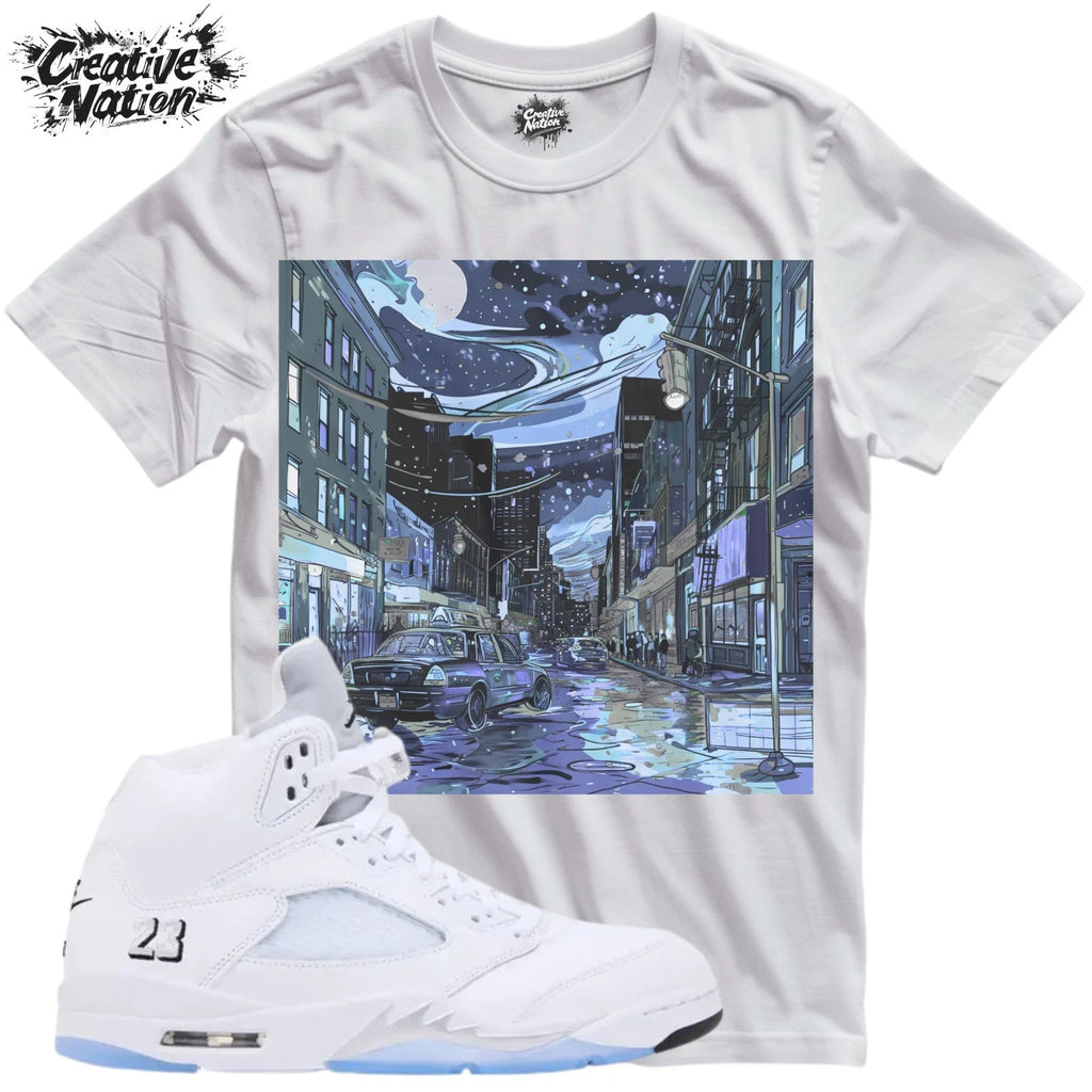 Shirt To Match 5 White Unisex Tee Sneaker Shirt Cool Shirt For Sneaker Tee