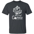 But first coffee Unisex shirt gift one line coffee lover tee black dark heather
