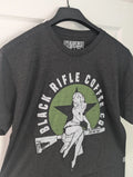 BRCC Black Rifle Coffee Company Bomber Girl T Shirt Black Men's Medium  SEAL New