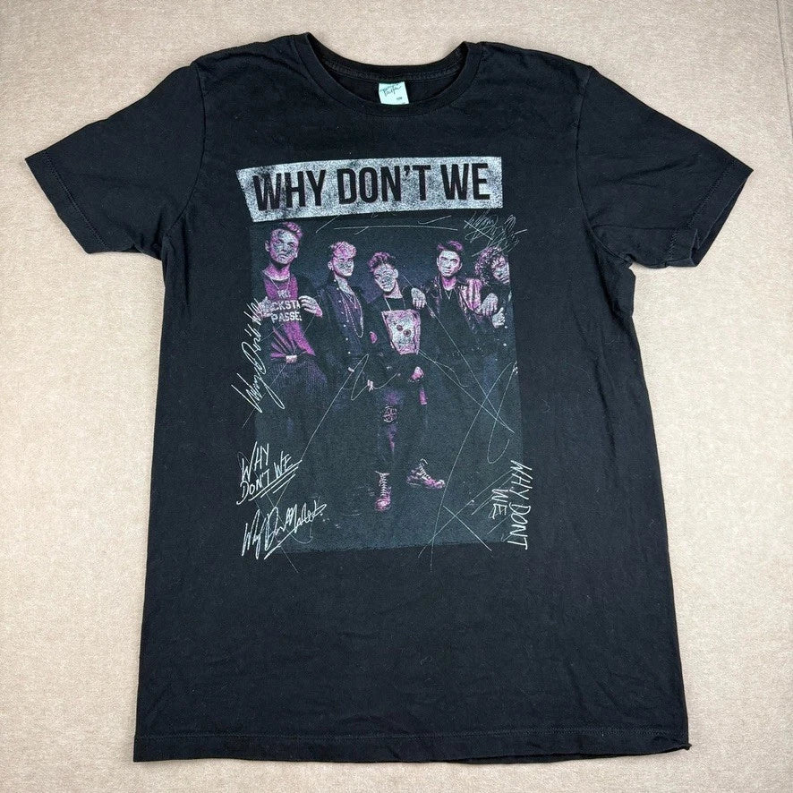 Pacific Why Don’t We Shirt Mens M Black Pop Band Graphic Concert Tee