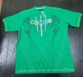 Coogi Urban Streetwear Tee Y2K Graphic Shirt Green Embellished Men’s XXXL