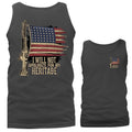 Heritage American Veteran Military Patriotic US Flag Graphic Tank Top