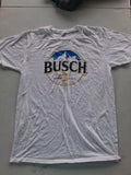 Busch Beer Hanes Nano T white t shirt size medium