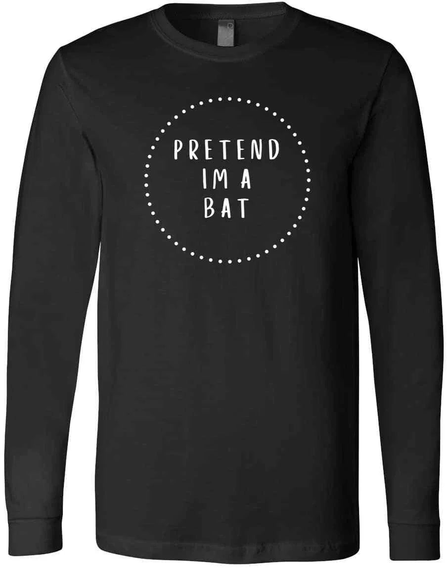 Pretend I'm A Bat Halloween Costume Funny Gift Simple Party T-Shirt