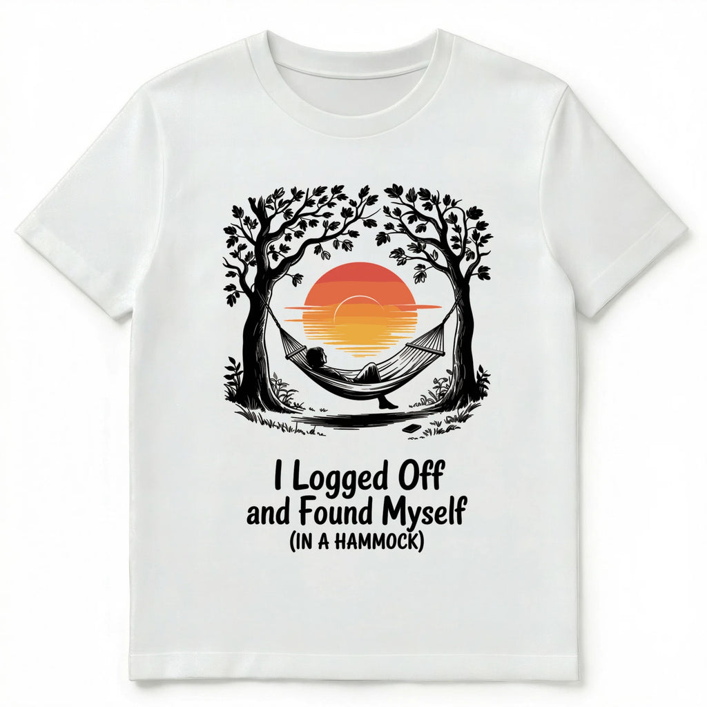 Minimalist Escape Tech Detox Digital Mindfulness Hammock Unisex T-Shirt