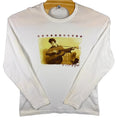 VINTAGE Bob Dylan Long Sleeve Shirt Mens XL White 2002 Tour Graphic USA Made