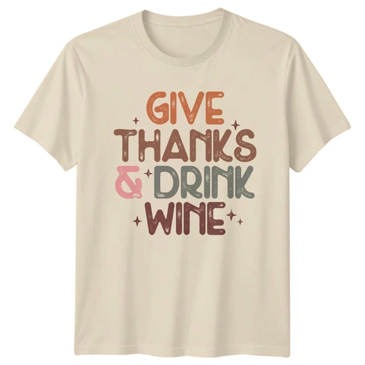 Give Thanks Drink Wine T-Shirt Wine Drinking Christmas Gift For Her