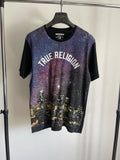 True Religion Men’s T-Shirt Large Star City Galaxy Los Angeles Skyline Graphic L