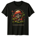 Mystical Skull Mushroom Woodland Art T-Shirt Mushroom Skull Nature Art Birthday