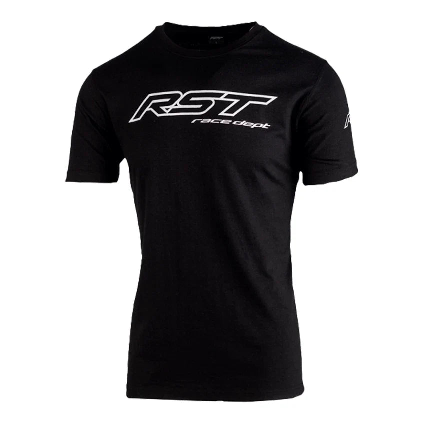 RST Race Department Logo T-Shirt Black/White Sports Urban Casual Men's Top
