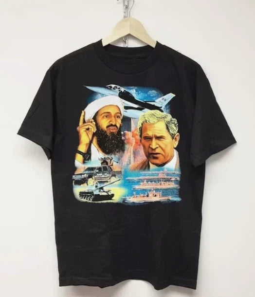 9-11 T-Shirt Rap Tee Osama Bin Laden, Cotton Shirt For Unisex