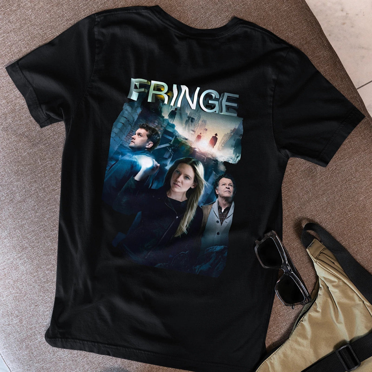 Premium Fringe TV Show Tee - Sci-Fi Walter Olivia Peter T-Shirt by OnCulture