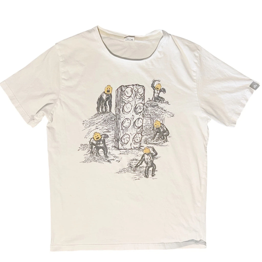 Typographia Organic Cotton Graphic Tee White Size Large Streetwear Artistic GUC