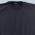 Vintage 90s Spalding Blank Black T-Shirt Mens Small Crewneck 100% Cotton Tee