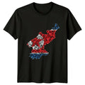 North Korea Flag Map T-Shirt North Korea Travel Birthday Gift For Him And Her