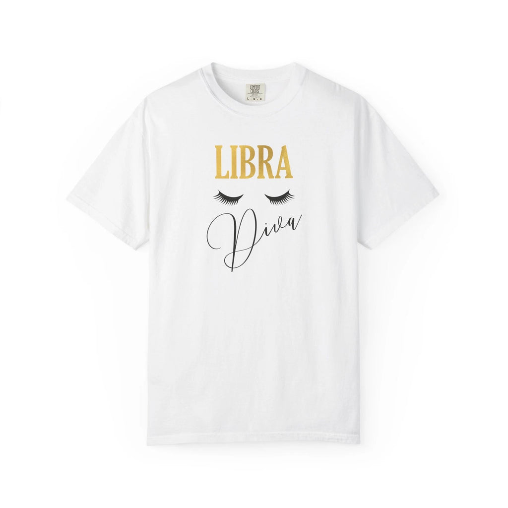 Libra Diva T-shirt | Zodiac Makeup Lashes Astrology Tee