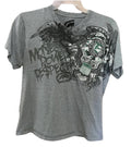Ecko Unltd MMA Style Gray Large L V Neck Shirt "Money Power Respect” Tshirt