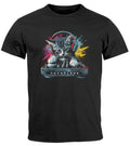 Mens T-Shirt Techno DJ Cat Electronic Music Rave Festival Print Shirt