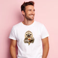 Men's Short Sleeve T-Shirt White, SLOTH AND DRINK