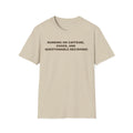 Caffeine, Chaos & Decisions On Unisex T-Shirt's Front - Funny Quote, Casual Wear