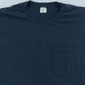 Vintage Blank Black Fruit of the Loom Pocket Shirt Mens Medium/Large Tee