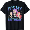 Kpop Demon Hunters It's My Birthday Cute Chibi Group Shot T-Shirt