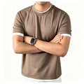 Polyester Men's Short Sleeve T-Shirt Moderate Stretch Cool Comfort Fit