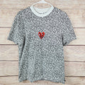 Keith Haring Artist Small T-Shirt Embroidered Heart Tee Street Pop Art Teacher