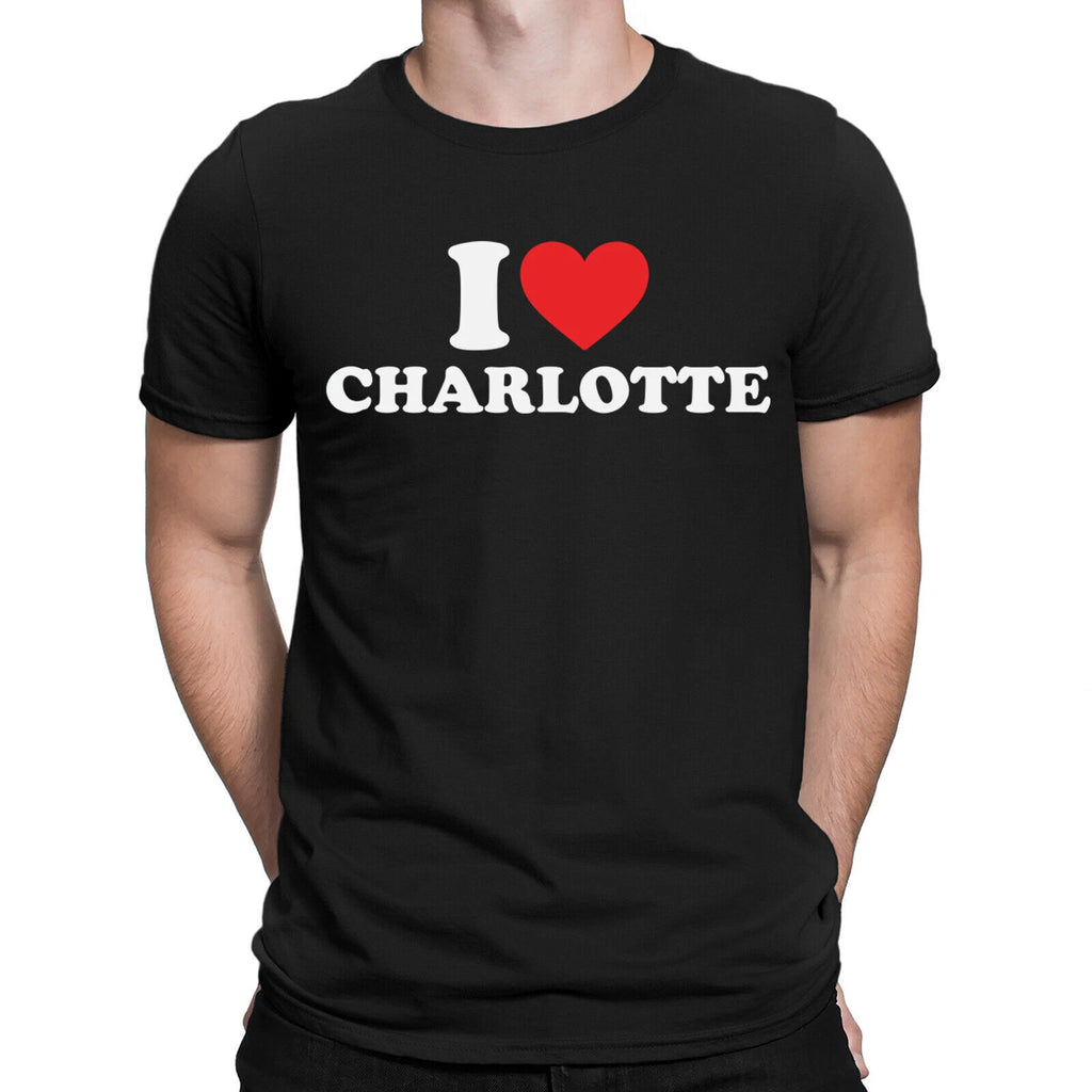 Personalised I Love Heart Any Name Funny Valentines Novelty Mens T-Shirts #ILD