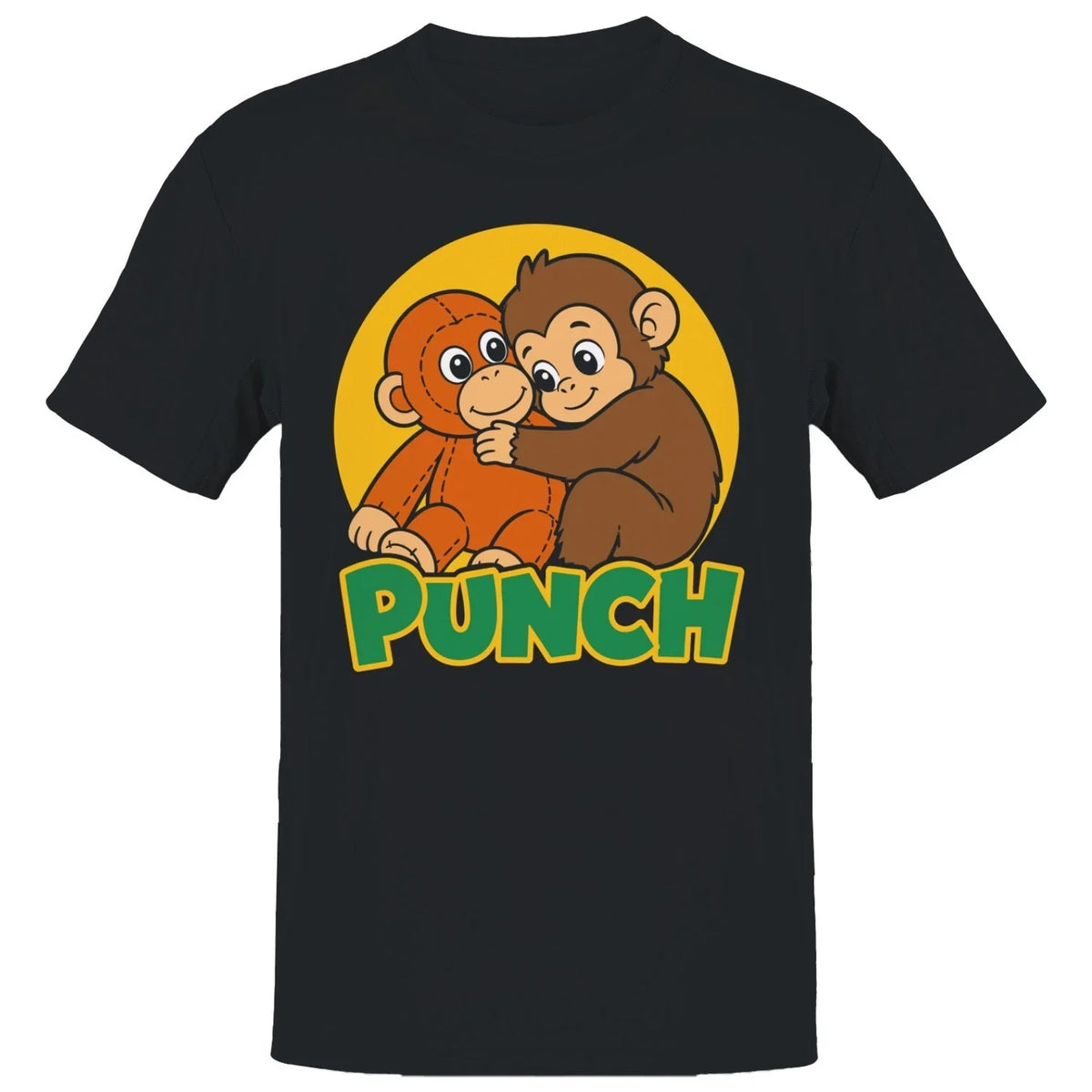 Punch Cartoon Monkey Men's T-shirt