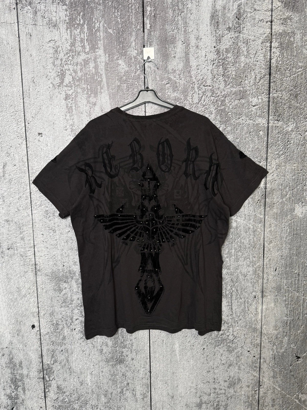 Y2K Roar Life All Over Printed Tee Reborn Graphic Affliction Style T-Shirt