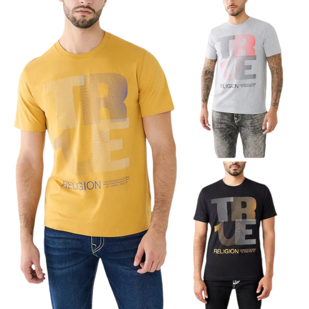True Religion 107588 Mens T Shirts Short Sleeve Buddha Soft Summer Crew Neck Tee