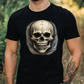 Mens Gothic Skull Motif Cotton T-Shirt Size XS to 5XL