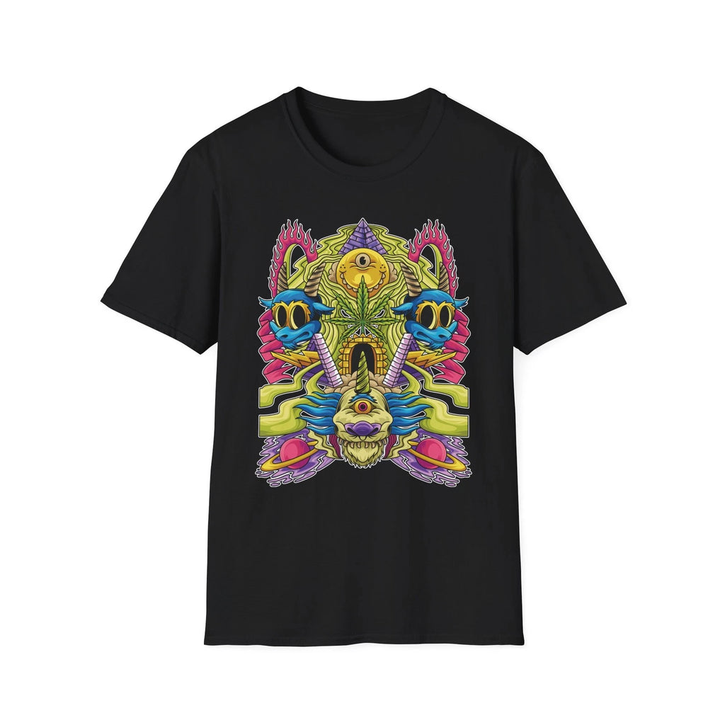 Vibrant Graphic Tee - Unisex Softstyle T-Shirt, Colorful Art Shirt, Trendy
