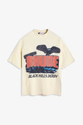 RHUDE Spring/Summer Sailing Club slogan logo short sleeved T-shirt white