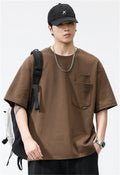 Men's Short Sleeve T-Shirt Classic Casual Baggy Round Neck Shirts