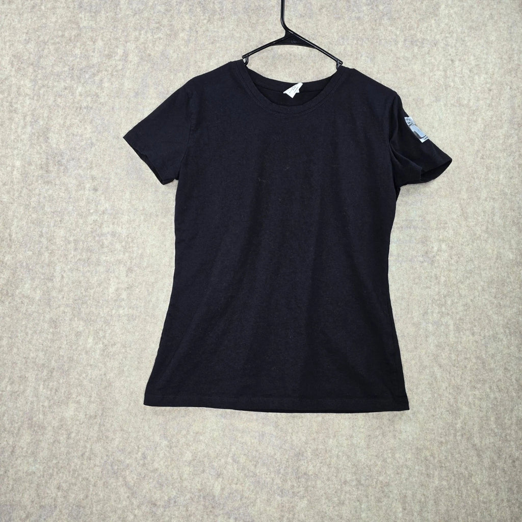 Fashion Gear Fitted Adult T-Shirt Black Large Cotton Crewneck Short Sleeves