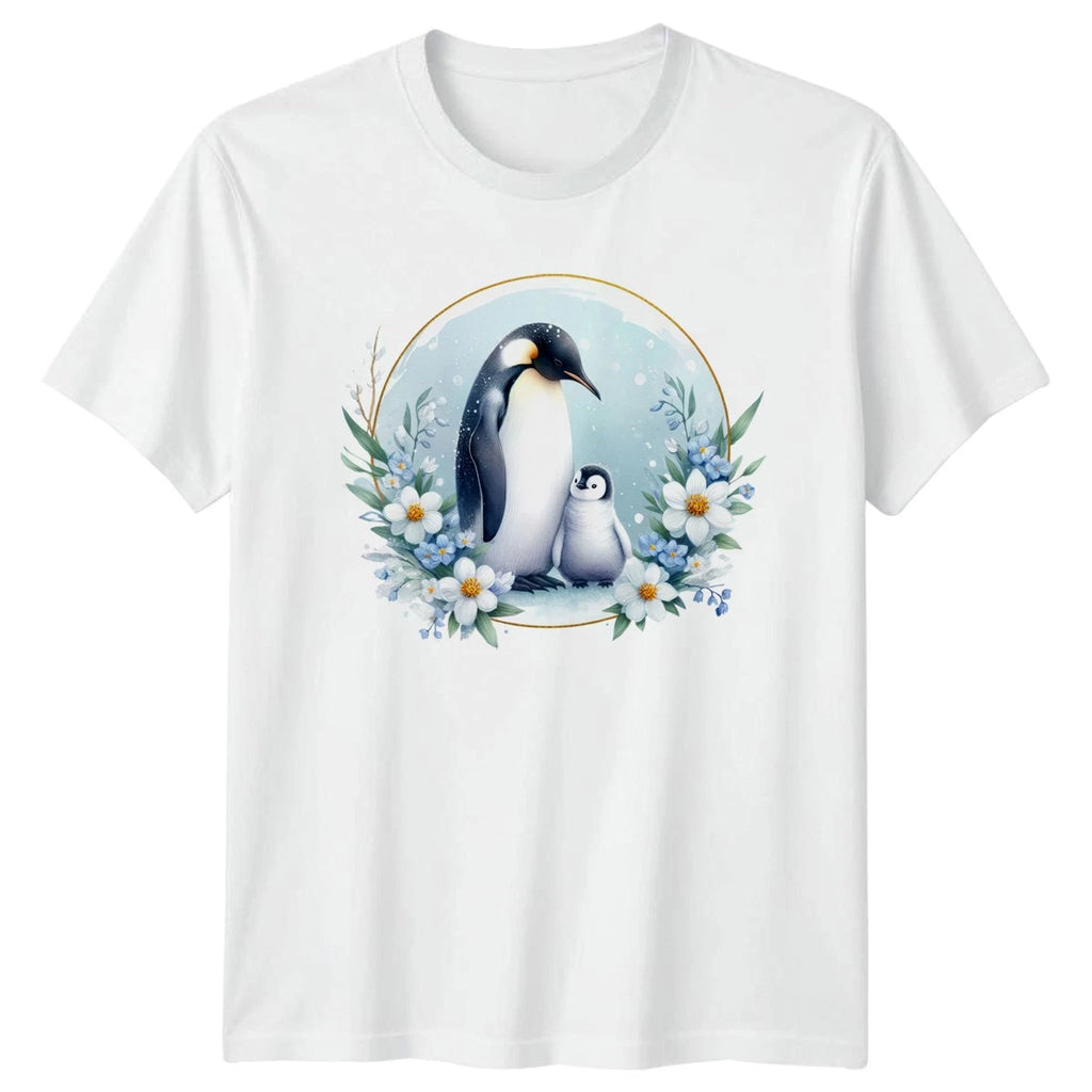 Penguin And Chick T-Shirt Penguins Wildlife Gift For Him And Her